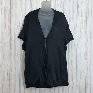 Victoria’s Secret Black Satin Love Robe